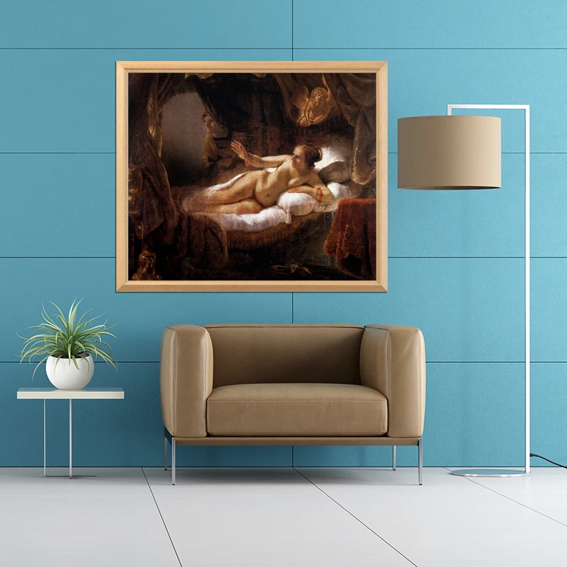 Алмазная картина Rembrandt Danae 5D сделай сам полноразмерная вышивка мозаика для