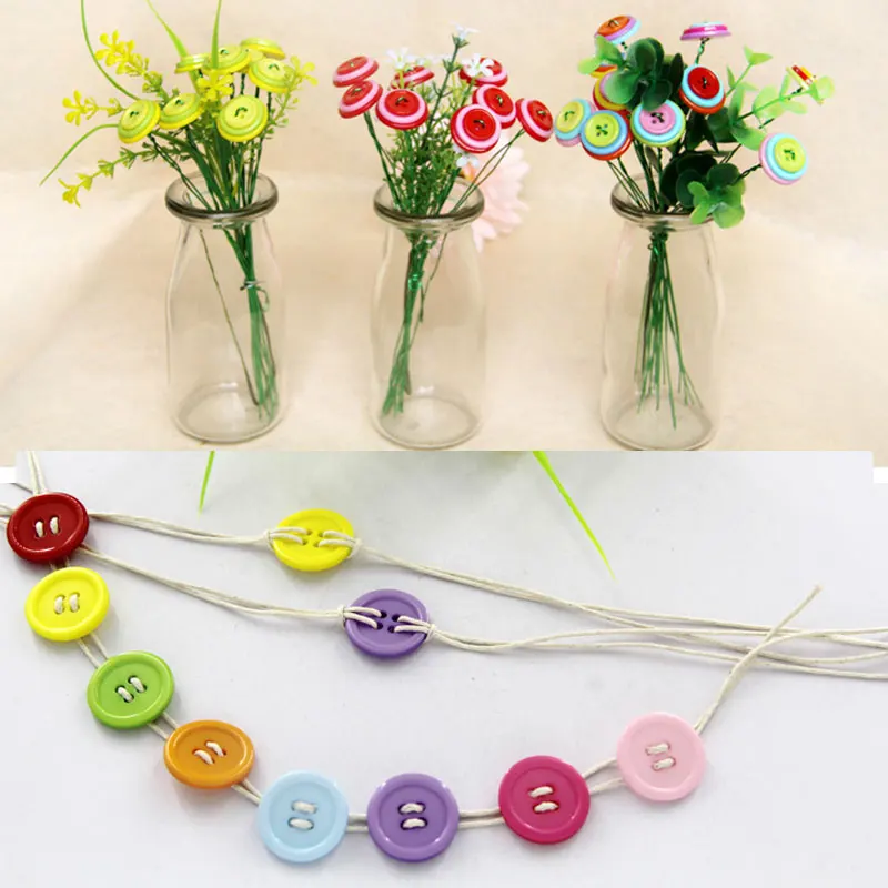 Круглые пуговицы из смолы 100 шт./компл. декоративно прикладное искусство швейные