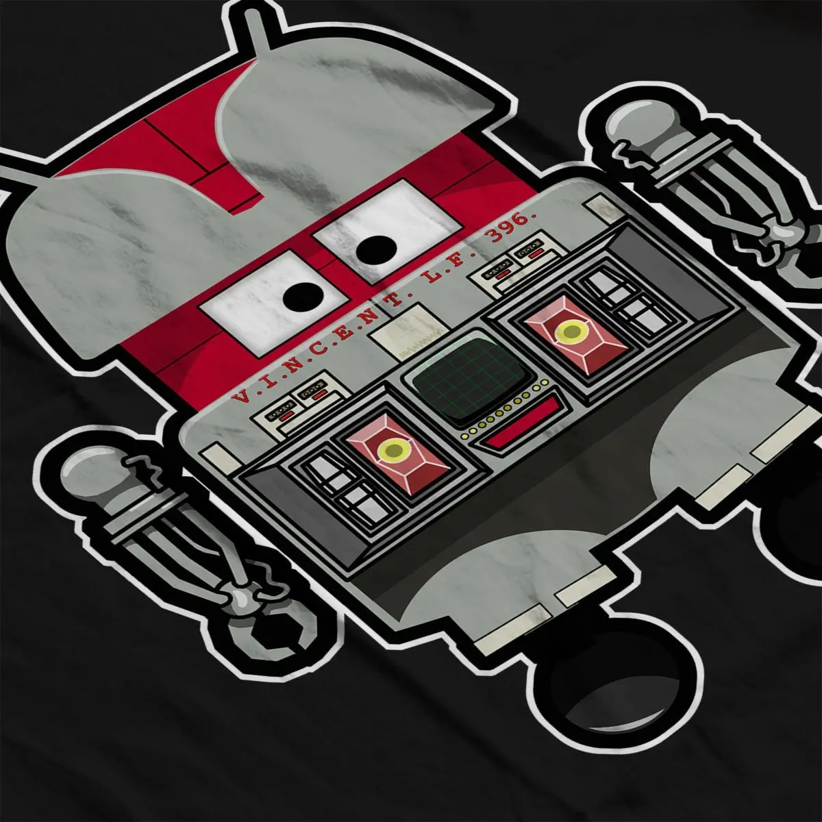 V. I. N. Cent L.F 396 Droid черная дыра Android Для женщин футболка | Женская одежда