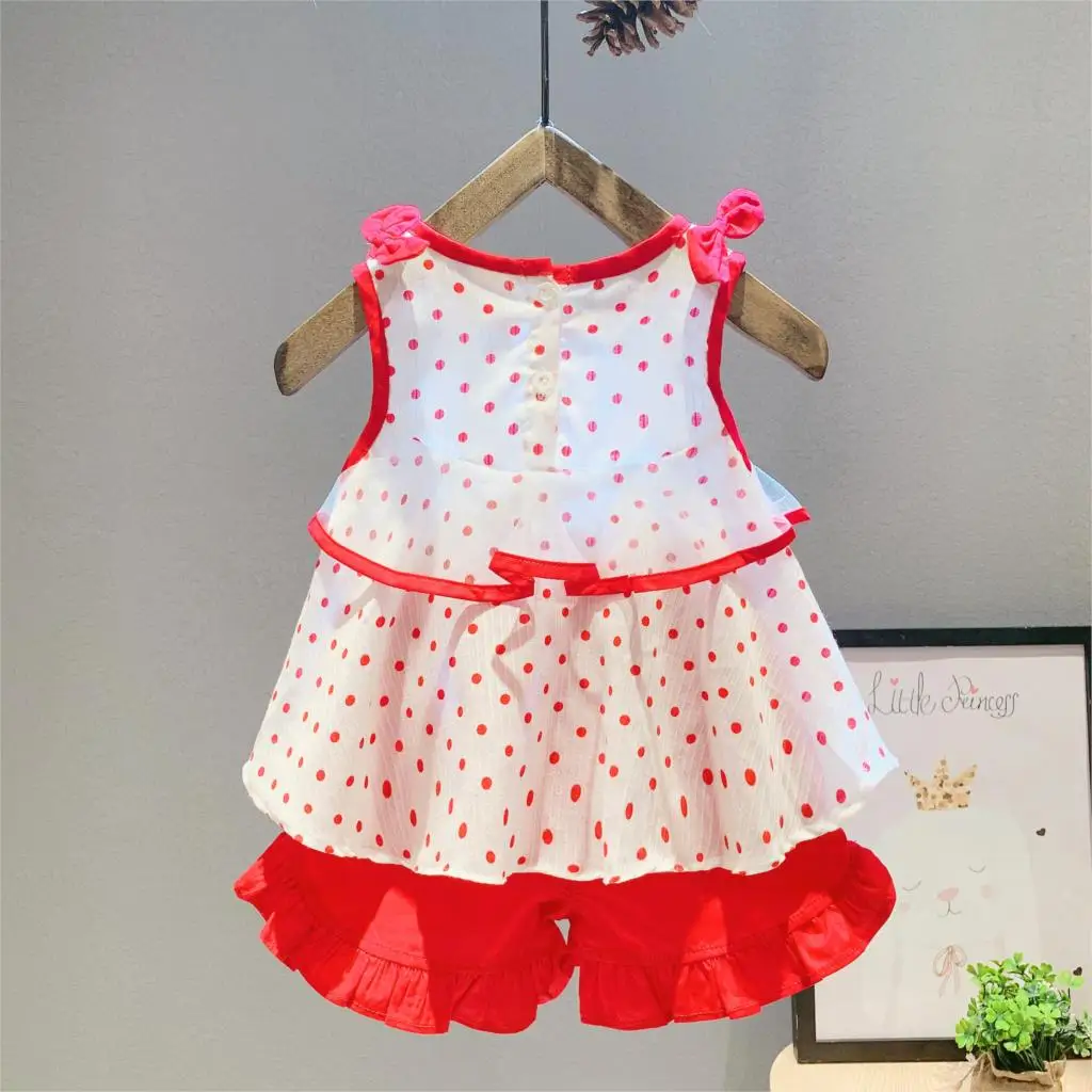 2 шт. хлопковая рубашка с круглым вырезом и шорты для девочек | Мать ребенок