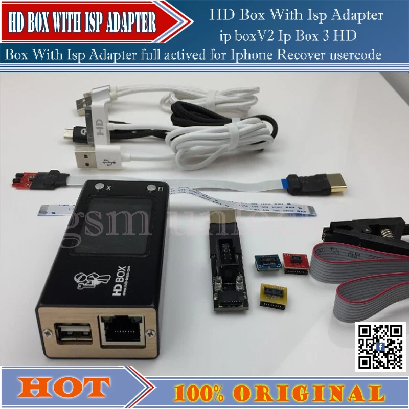 Gsmjustoncct box V2 Ip 3 HD Box с Isp адаптером Полностью активированный для восстановления