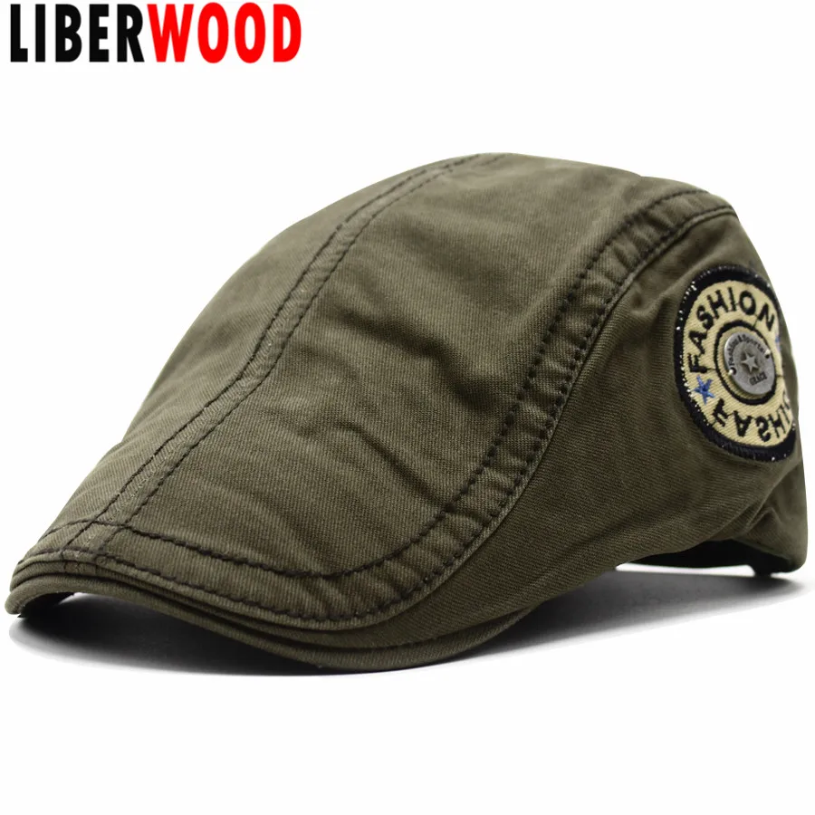 LIBERWOOD коллекция 2018 года модные хлопковые береты мужские повседневные кепки для
