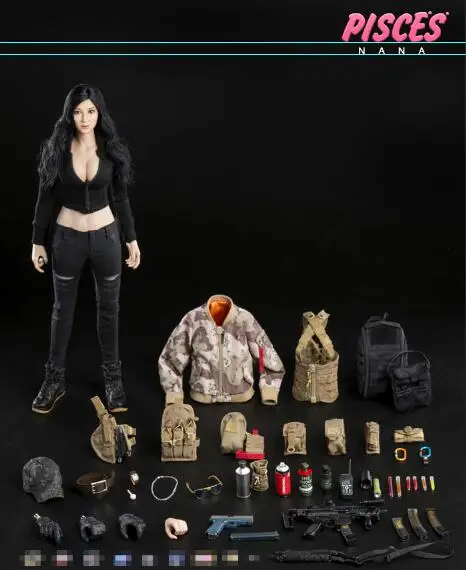 DCG003 Полный набор DAMTOYS рыбы 1/6 DCG003 NANA DCG0004 LUCY Коллекционная фигурка игрушка Коллекционная фигурка кукла игрушки подарок с коробкой - Цвет: DCG003