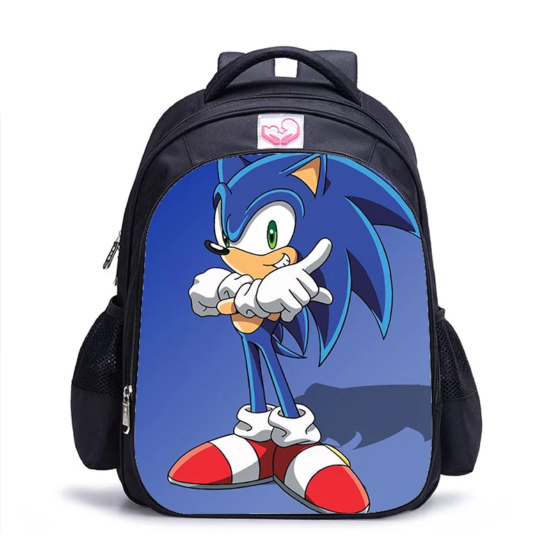 Sonic 20 16 дюймов Марио Bros Соник детские школьные сумки ортопедические школьный рюкзак для детей мальчиков девочек Mochila Infantil сумки с рисунком - Цвет: Sonic 20