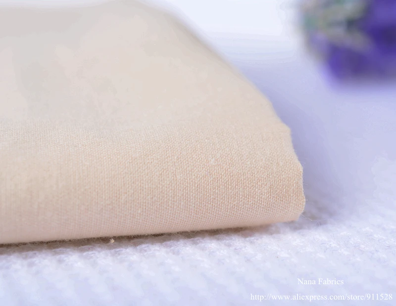 Свет Хаки Тильда Куклы ткань Кожи 100% Хлопок Сплошной Цвет Twill Ткань для Пэчворка