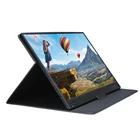 T-bao Портативный игровые мониторы расширения Экран 1920x1080 HD IPS 15,6-дюймовый Дисплей светодиодный для контроля уровня сахара в крови с кожа чехол для ноутбука