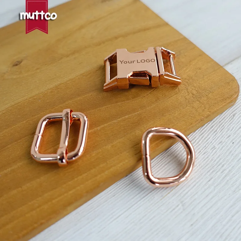 20 компл./лот (металлическая пряжка + Регулируемая кольцо D/набор) DIY собачьи