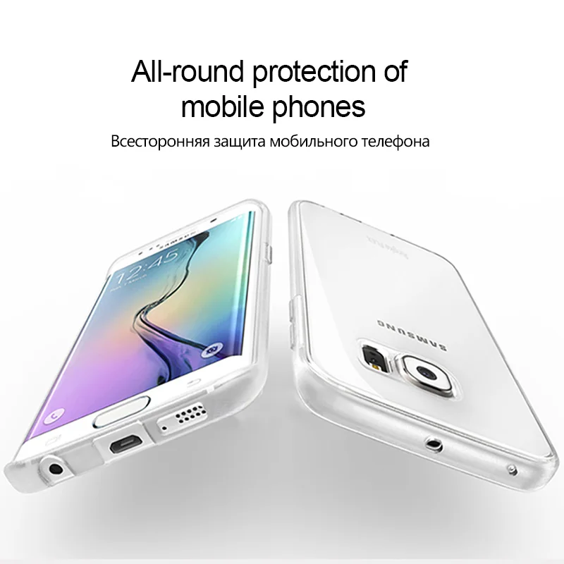 Transparent Case For Samsung Galaxy S6 S7 edge Ultra Thin Clear Soft TPU Silicone Cover Case For Samsung S7 S6 Case Coque Fundas