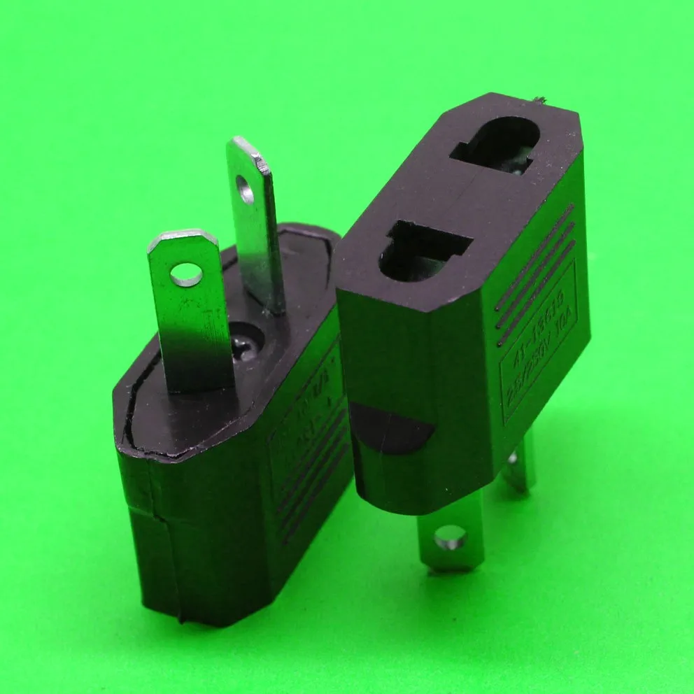 

200pcs DHL Converter abroad Australian standard conversion plug EU to AU for Australia New Zealand Splayed feet 250V 10A