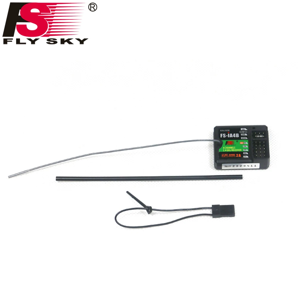 Мини-приемник FATJAY FlySky FS-iA4B 2,4G 4CH, водонепроницаемый ресивер для радиоуправляемого квадрокоптера FPV гоночного дрона для Flysky i4 i6 i10 iT4