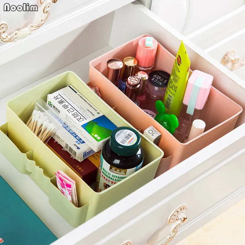 NOOLIM Eco-Friendly Easily Cosmetic Storage Box Small Desktop Office Computer Remote Finishing Debris Classification | Дом и сад