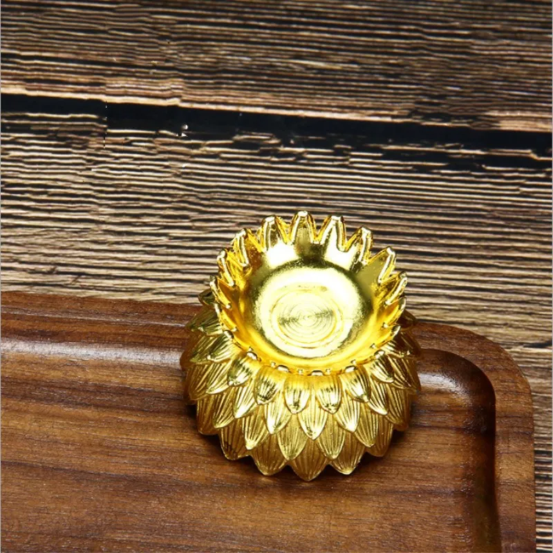 Простой свеча в виде лотоса отель Творческий дом украшения Медь сплав держатель