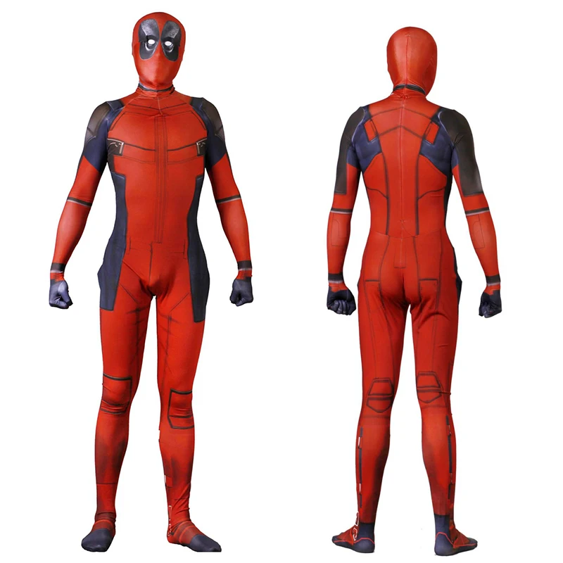 Детский костюм Дэдпул для косплея, 3D принт, лайкра, спандекс, Zentai Deadpool, комплекты аксессуаров, костюм на Хэллоуин для мальчиков