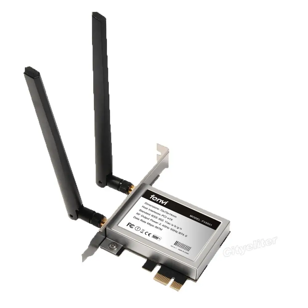 Dual Band 867 Мбит/с 802.11ac Intel 7260 Беспроводной Wi-Fi Bluetooth карты + BT 4.0 pci-e PCI Express антенный