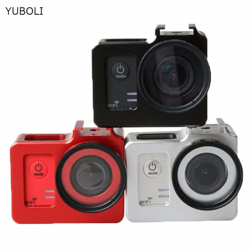 SJCAM sj5000 защитный Корпус чехол Алюминий из сплава металлический каркас+ УФ-фильтр для спортивной экшн-камеры SJCAM SJ5000 WI-FI SJ 5000 плюс SJ5000X