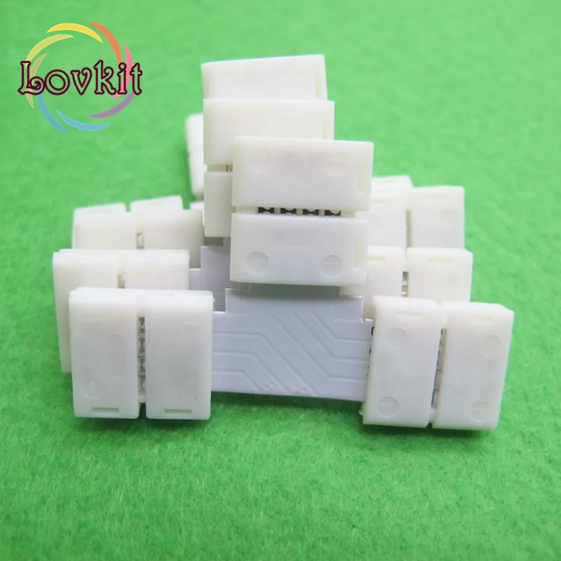 5 шт./лот 4 контактный светодиодный Разъем T образной формы штекерных разъема для