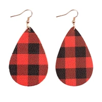 american fashion sporty leather teardrop earrings for women trendy flag basketball football baseball leather earrings gift