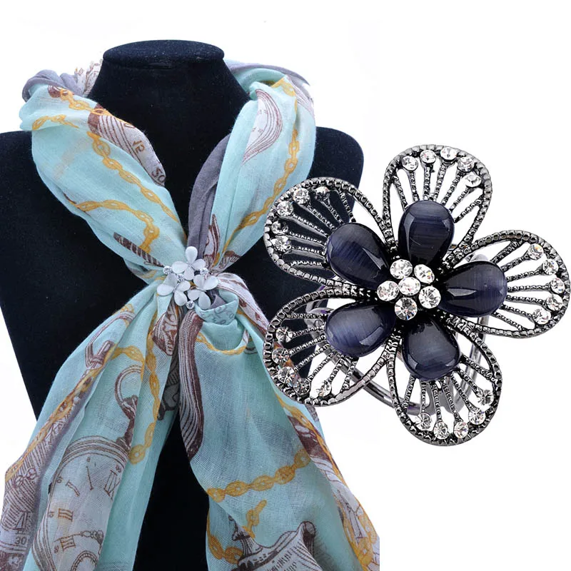 Брошь женская полудрагоценные камни в ретро-стиле | Украшения и аксессуары