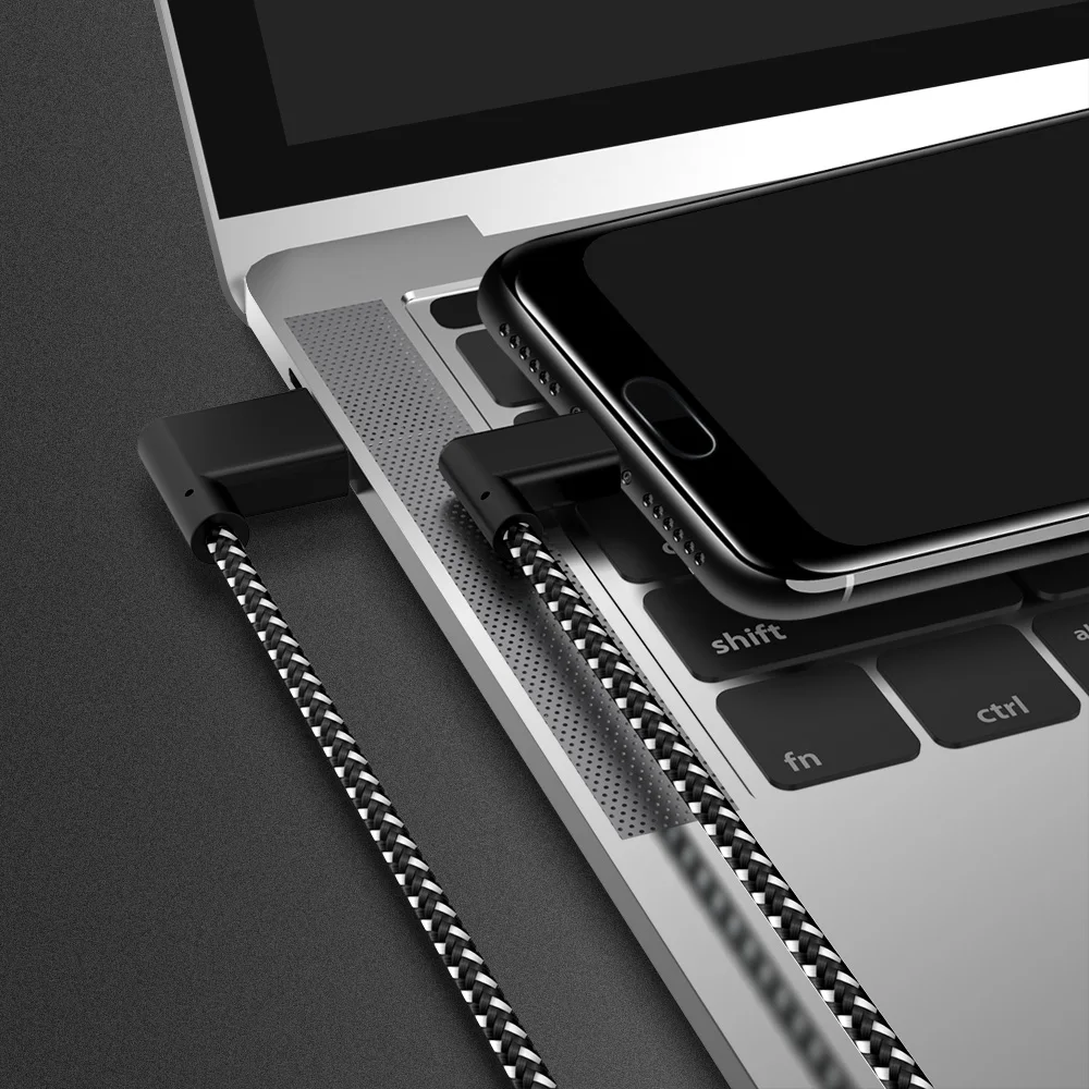 90 градусов Micro USB кабель 2.4A Быстрая зарядка шнур данных Micro usb кабель для samsung Xiaomi Android мобильный телефон кабель