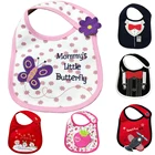 Детские нагрудники, детские нагрудники для девочек, водонепроницаемые Симпатичные Мультяшные нагрудники с вышивкой для малышей, мультяшная ткань для заусенцев 6-24 месяцев DS19