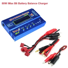 iMax B6 Balance Charger 80W 6A Model Li-Po/Li-Fe/Ni-MH/Li-lon/Ni-Cd/PB Battery Charger T plug For RC Helicopter