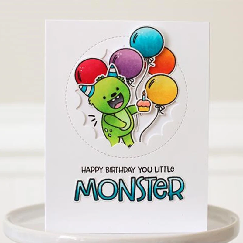 CH LITTLE MONSTERS штампы и для резки металла DIY трафарет скрапбукинга бумаги ручной