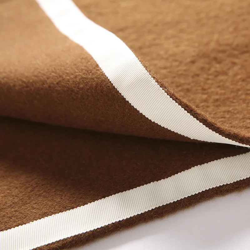 

Women's Winter light luxury double-faced cashmere coat new loose lapel long coat elegance fashion wool coat female outwear