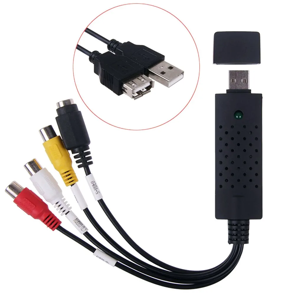 Карта захвата видео USB 2 0 VHS в DVD адаптер конвертер ПК PS3 XBOX|capture card|video capture xboxxbox card |