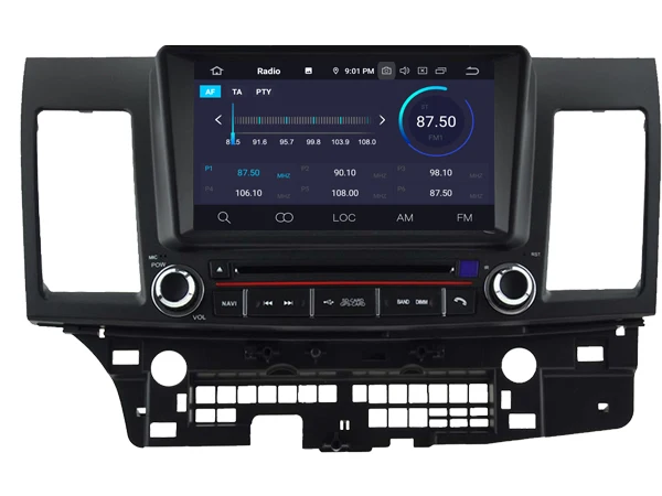 Четырехъядерный Android 9 0 автомобильный dvd плеер для MITSUBISHI LANCER аудио мультимедиа gps