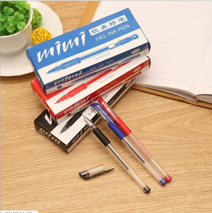 12 шт./лот магазин канцелярских принадлежностей европейский стандарт гелевая