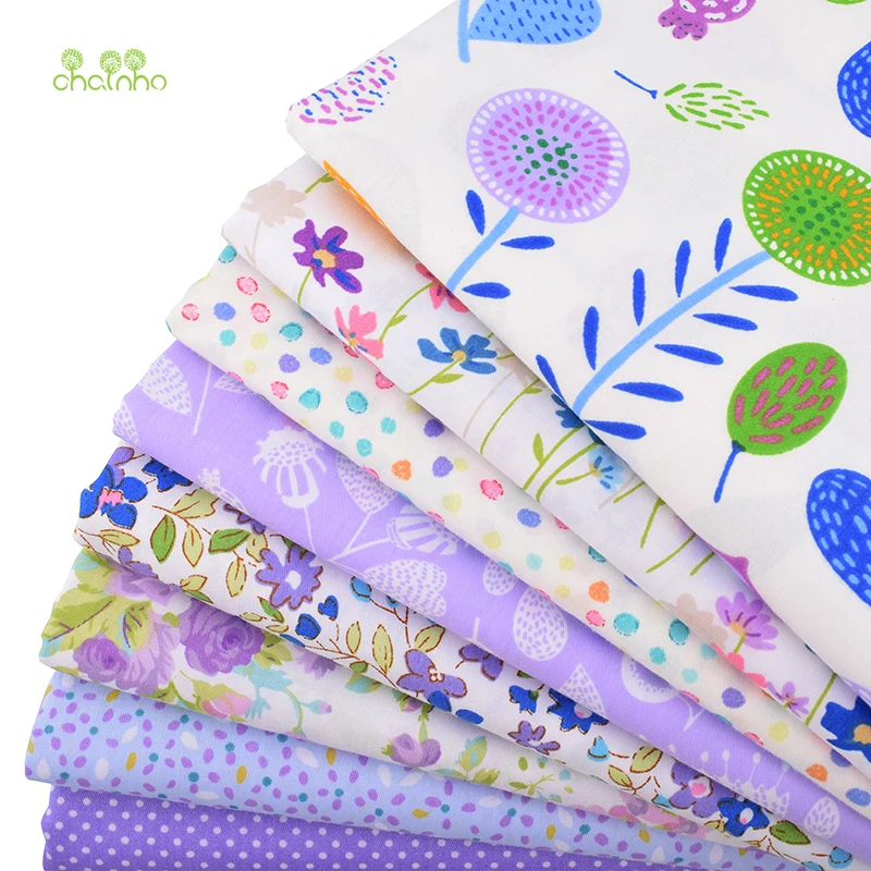 8 шт./лот саржевая хлопковая ткань Лоскутная цветочная ручной работы шитье