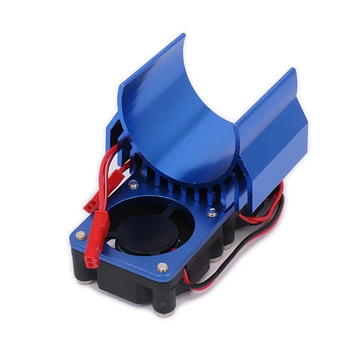 Dark Blue 540/545/550 Размеры мотор теплоотвод с вентилятором охлаждения головки Vent Топ JST для 1/10 радиоуправляемая модель автомобиля HSP HPI Wltoys Himoto Tamiya по супер скидке радиатора - Цвет: Dark Blue
