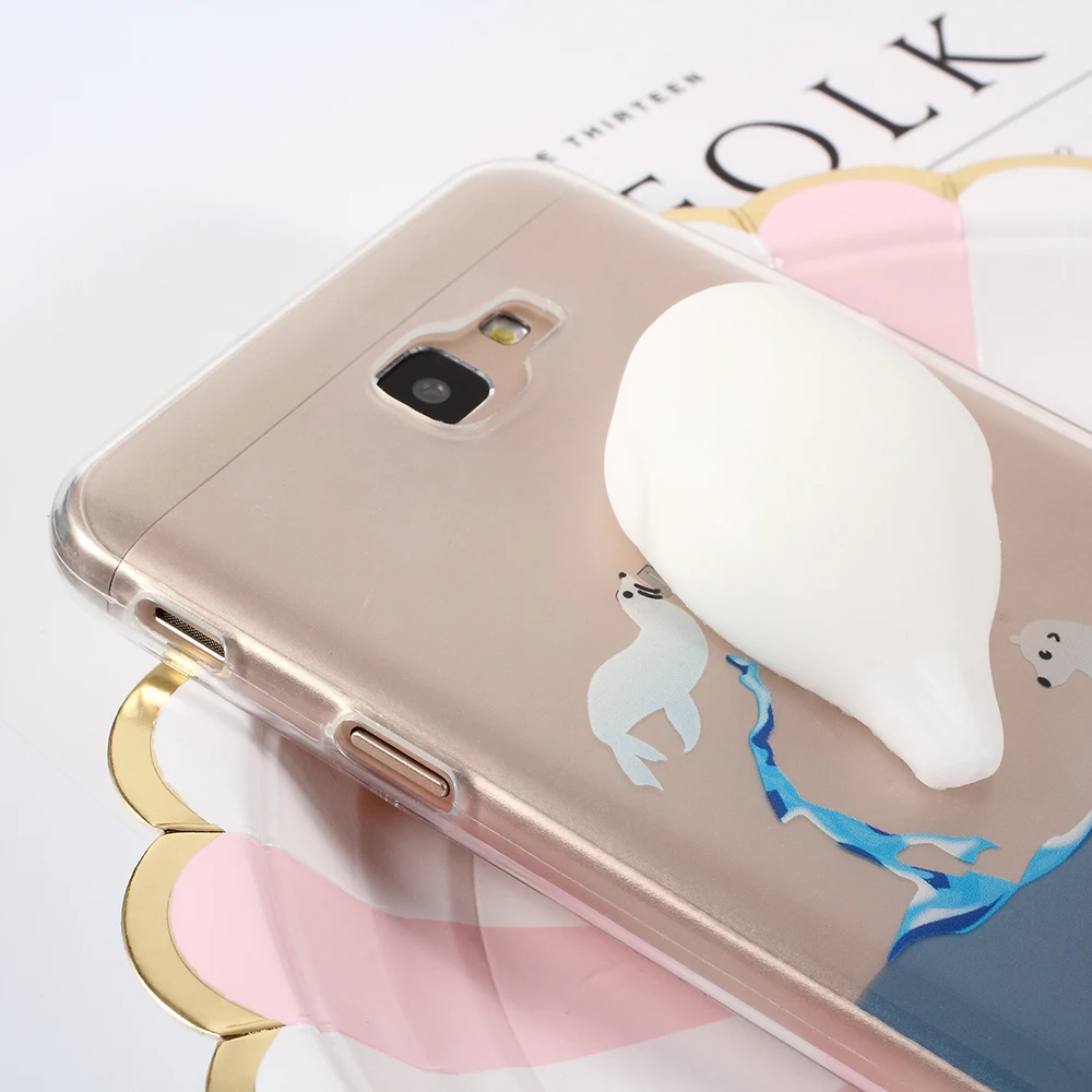 Dulcii крышка для Galaxy J7 Prime &amp On7 2016 мягкие мягкими 3D силиконовые печать Морской Волк