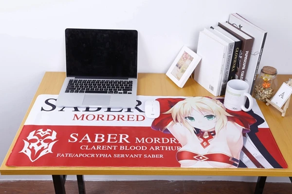 Аниме Fate Grand Order Jeanne d'Arc Alter Saber Нерон Клавдий Mordred Shielder Matthew коврик для мыши 40*90 см Коврик для мыши большой FGO