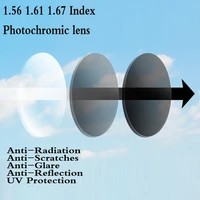 1 56 1 61 1 67 index photochromic aspheric optical prescription lens myopia presbyopia recipe glasses lens uv protection ft0003