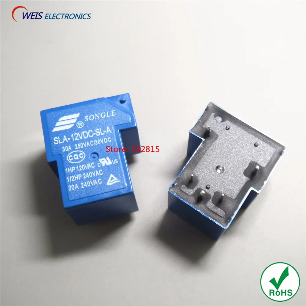 10 шт. SLA 12VDC SL A T90 12 В 30 А DIP 5PIN реле Songle новое оригинальное бесплатная доставка|songle