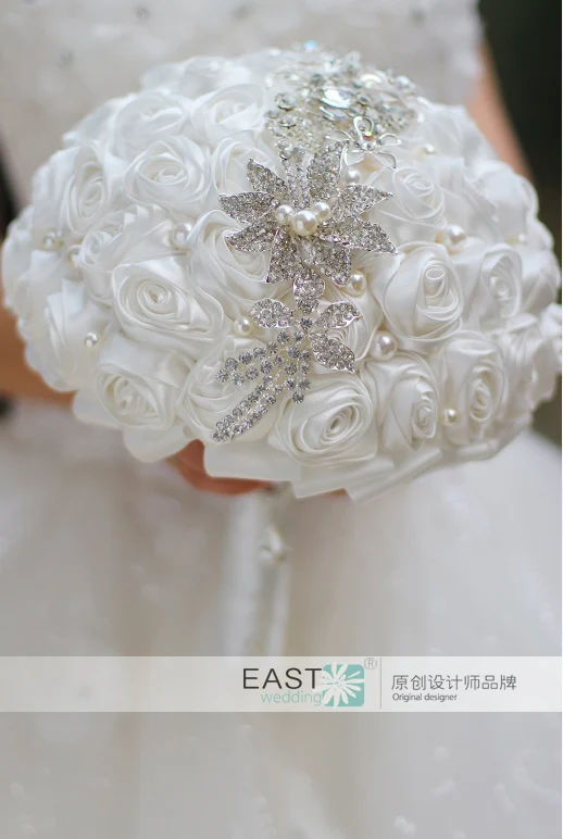 Белая брошь роза букет сделай сам для свадьбы с кристаллами|crystal shawl|crystal bouquet