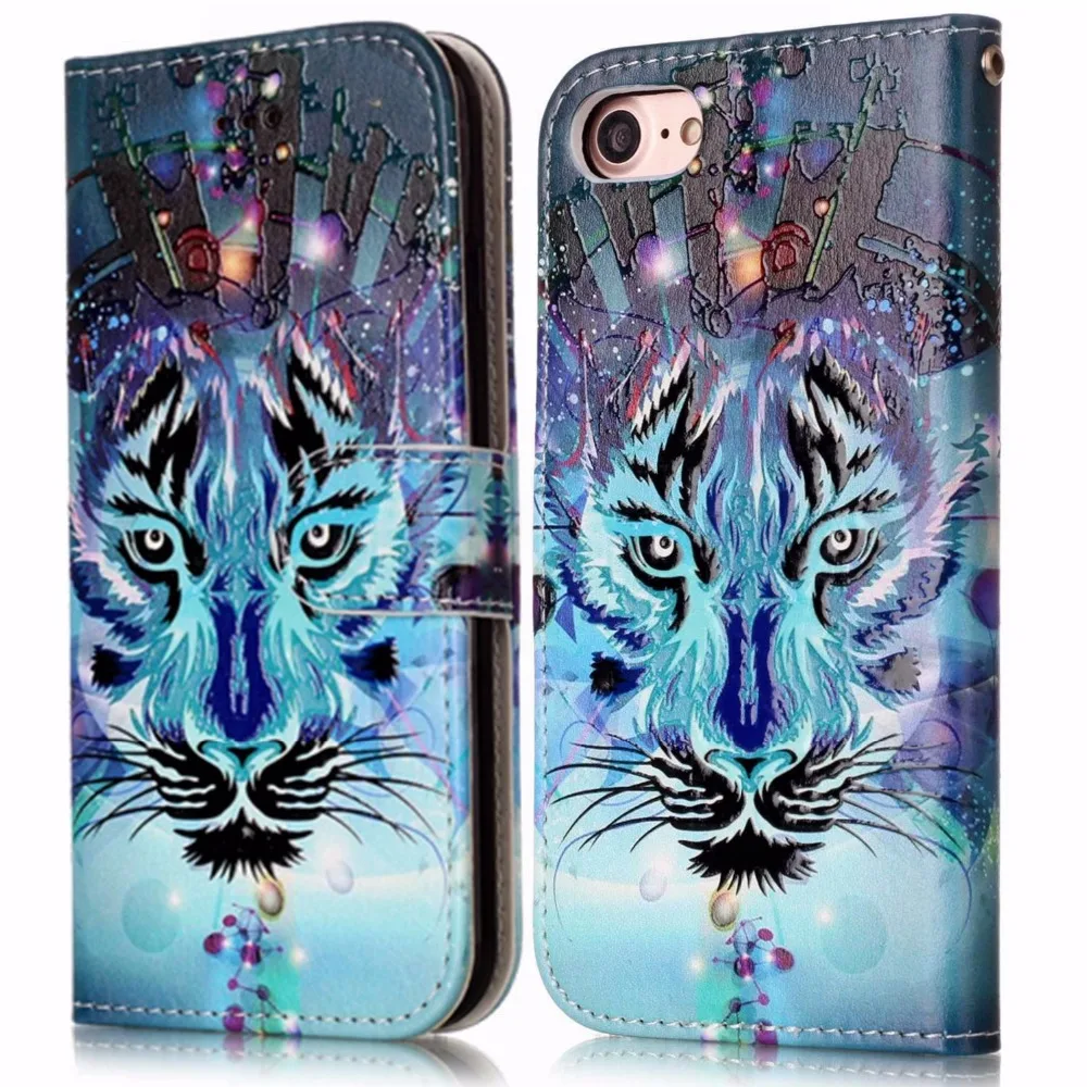 Чехол для iPhone 7 плюс Искусственная кожа рельеф роспись чехла телефона 6 S 5 5S se|case for