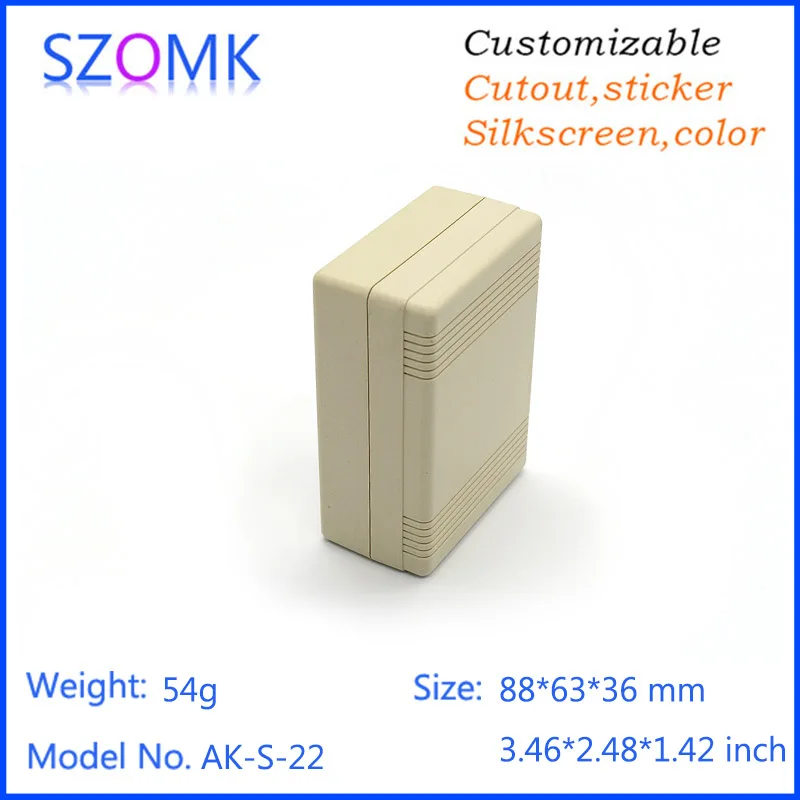 Пластиковый корпус для электроники пластиковый (1 шт.) 88*63*36 мм szomk Электрический abs