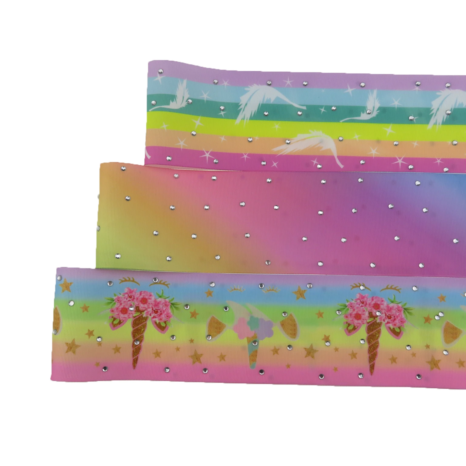 75 мм/3 дюйма горячее сверление бриллиант печатная корсажная лента DIY стразы