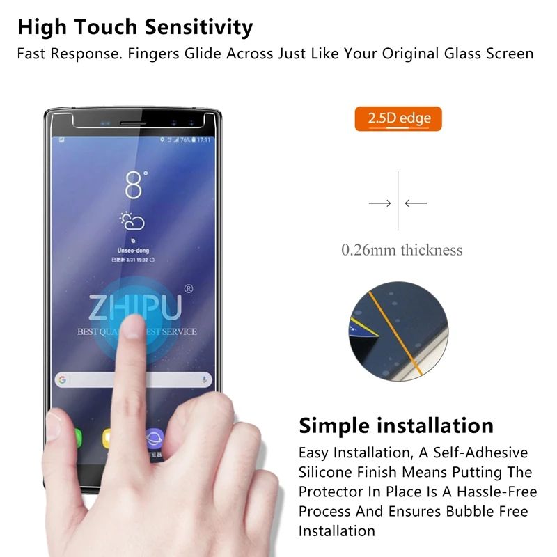 10 шт. закаленное стекло Для DOOGEE BL12000 Pro протектор экрана 2.5D Закаленное