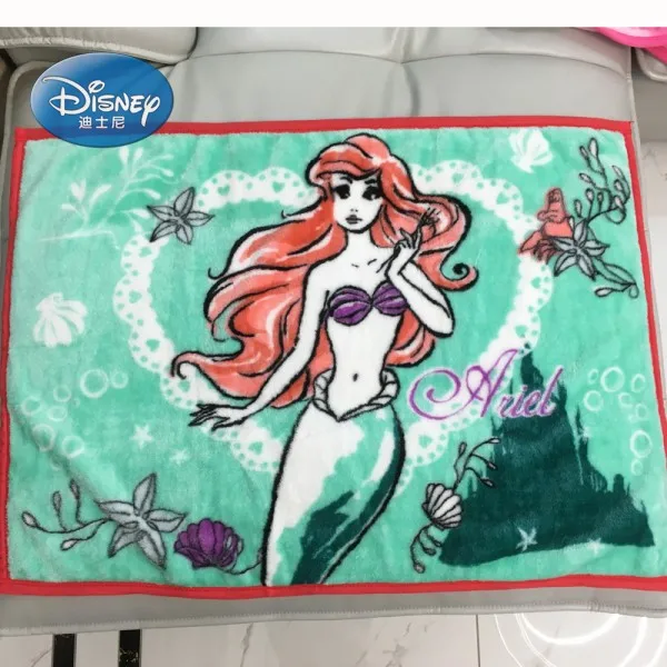 Ariel Дисней Микки Маус Минни мультфильм маленький размер Raschel полотенце одеяло 70x100 см для домашних животных кошки детские на кроватку/диван/самолет - Цвет: Ariel