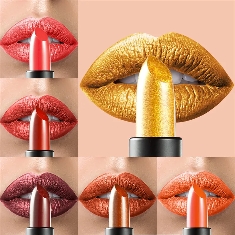 12 видов цветов блестящая водостойкая губная помада длительного действия пигмент