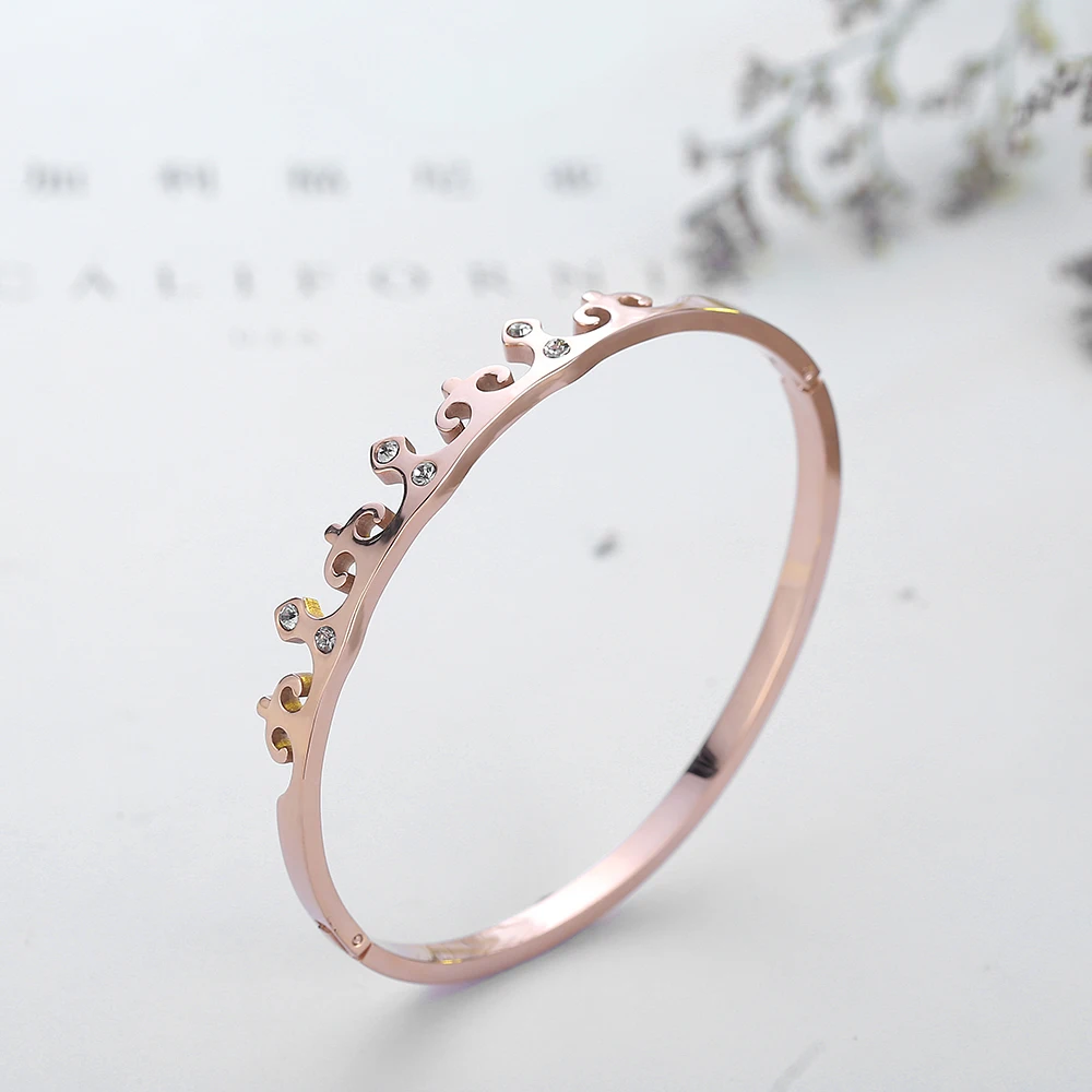 Корона Звезда Браслеты с подвесками и серебро Нержавеющая сталь Для женщин