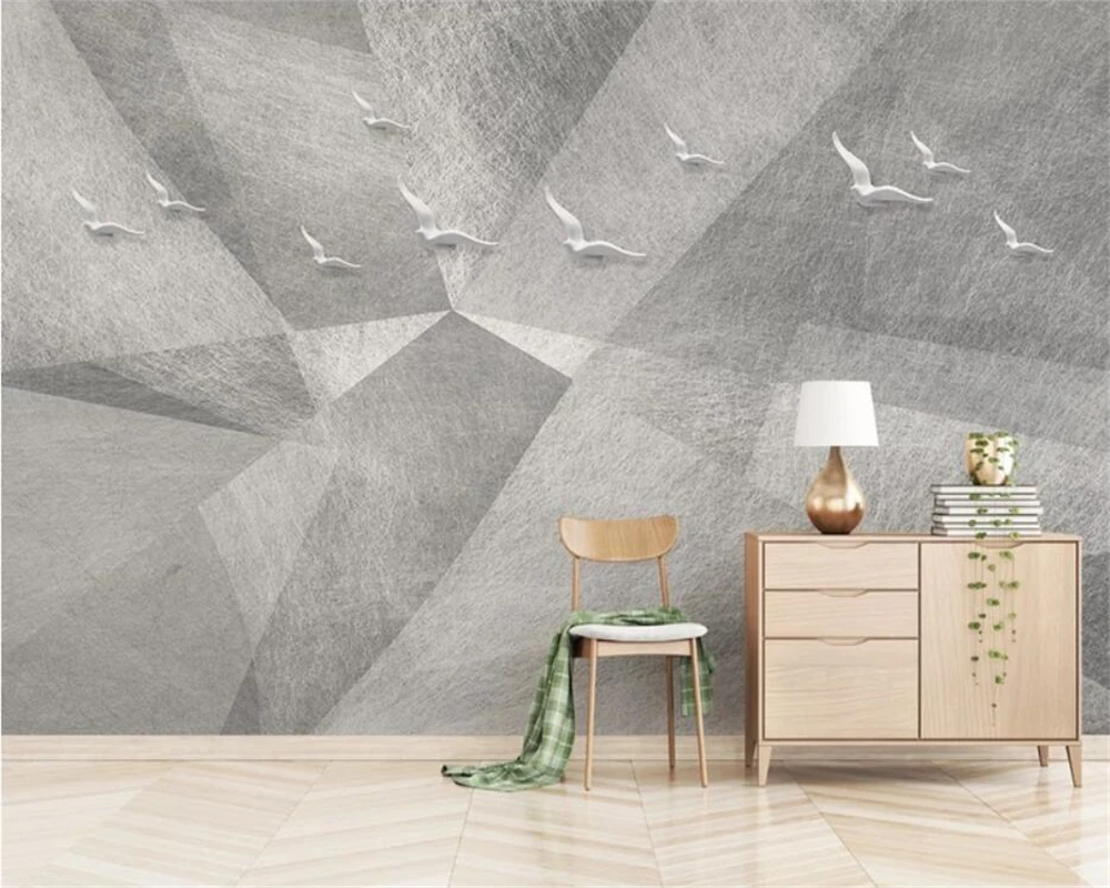 Пользовательские обои 3d фотообои Скандинавский минималистский персональный