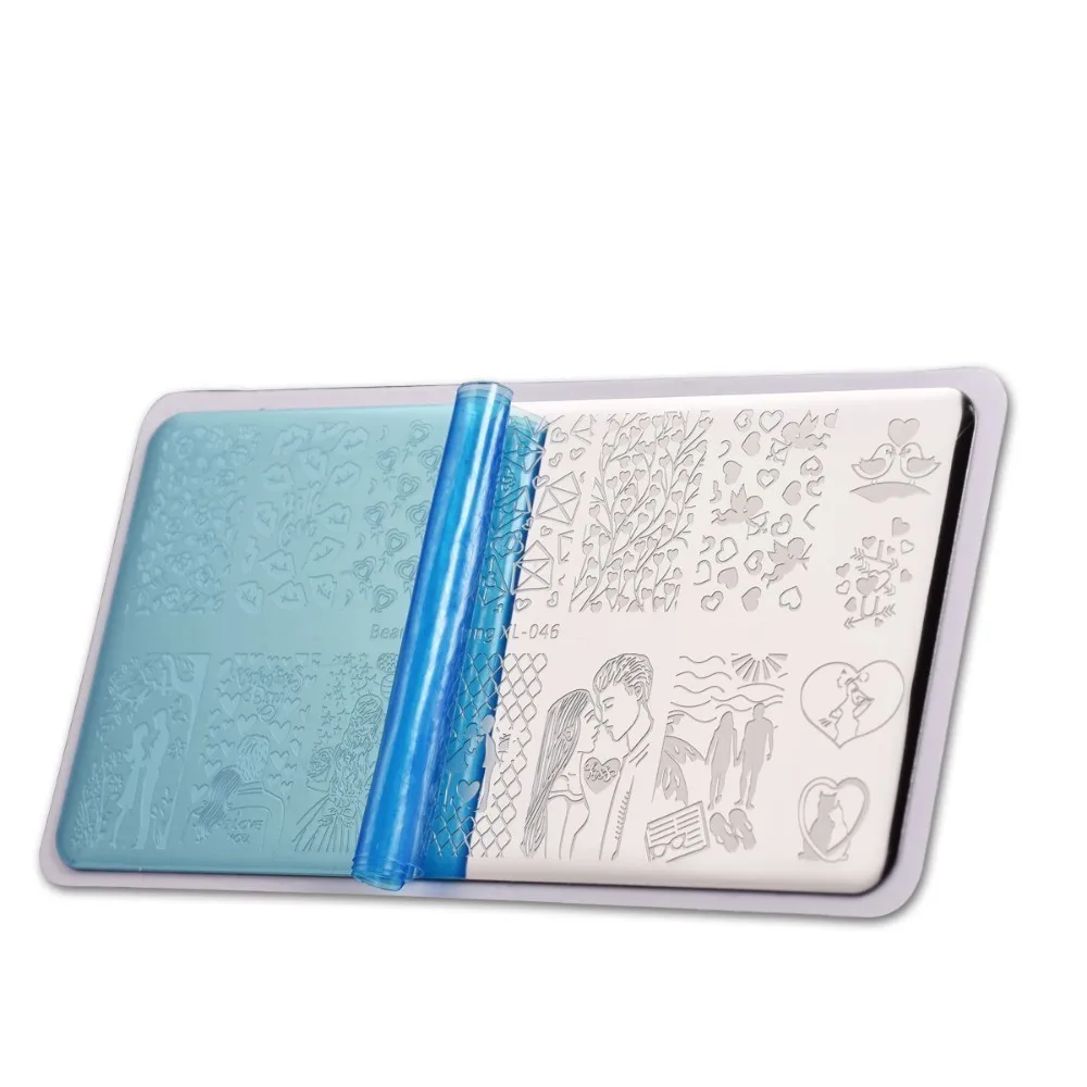 BeautyBigBang штампованные пластины для ногтей тема Дня Святого Валентина Форма шаблон