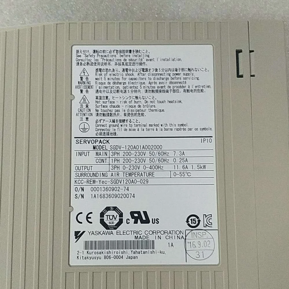 Новый и оригинальный Серводвигатель SGDV 120A01A 002000|Драйвер двигателя| |