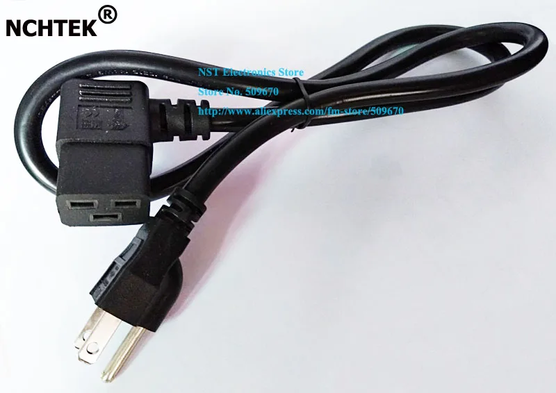 NCHTEK IEC 320 NEMA 5 15P штекер на 90 градусов прямоугольный C19 гнездовой разъем питания