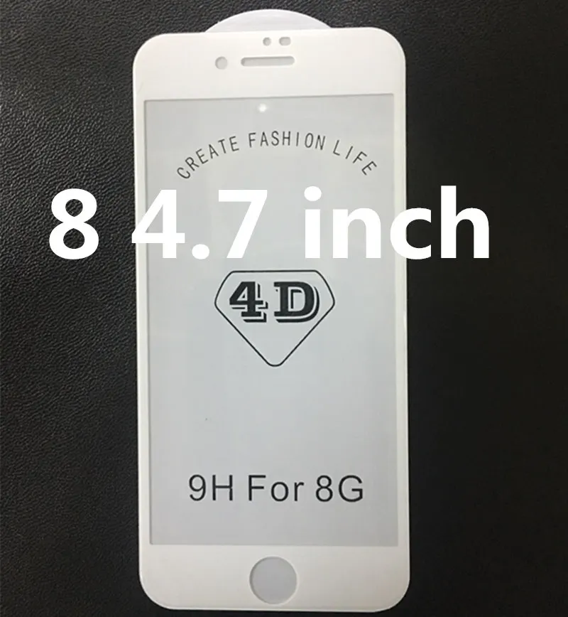 Wither For 8 NFH 4D полное покрытие закаленное стекло для iPhone 8 8 Plus 3D 9H экран протектор Взрывозащищенная Пленка чехол для 8 4," 5,5" - Цвет: Wither For 8