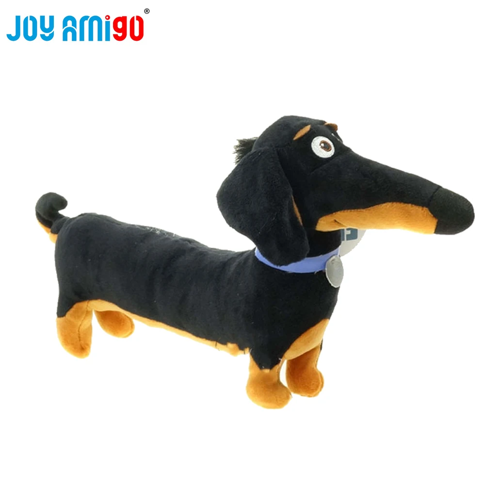 Мягкая такса плюшевая черная колбаса Бадди игрушка для собаки секретная жизнь